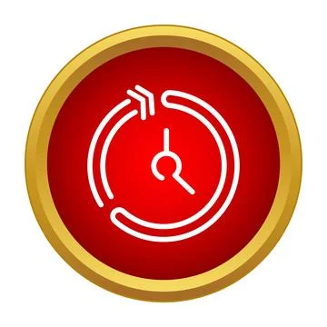 Deadline timer icon showing countdown time management Stock Illustration