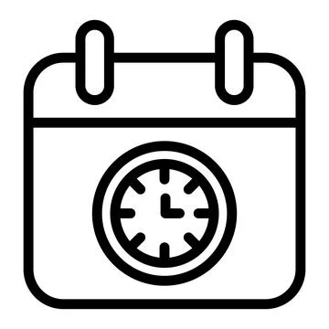 Deadline Vector Icon Design Illustration Stock Illustration