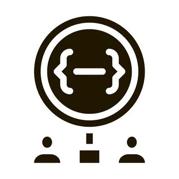 Deadlock research icon Vector Glyph Illustration Stock Illustration