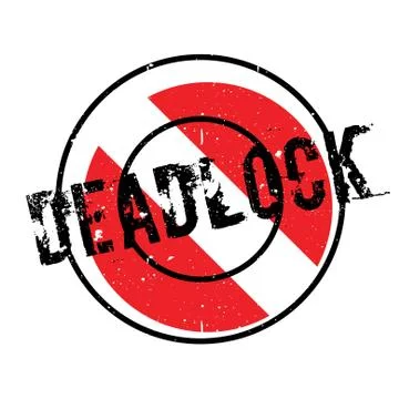 Deadlock rubber stamp Stock Illustration