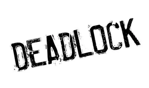 Deadlock rubber stamp Stock Illustration