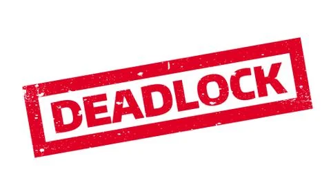 Deadlock rubber stamp Stock Illustration