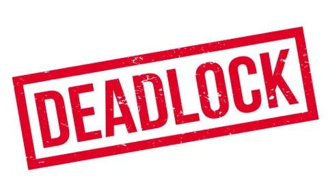 Deadlock rubber stamp Stock Illustration