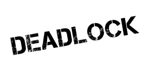 Deadlock rubber stamp Stock Illustration