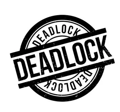 Deadlock rubber stamp Stock Illustration