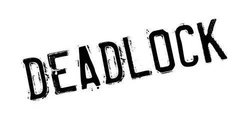Deadlock rubber stamp Stock Illustration