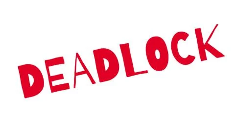 Deadlock rubber stamp Stock Illustration