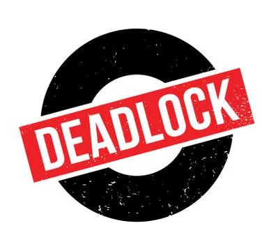 Deadlock rubber stamp Stock Illustration