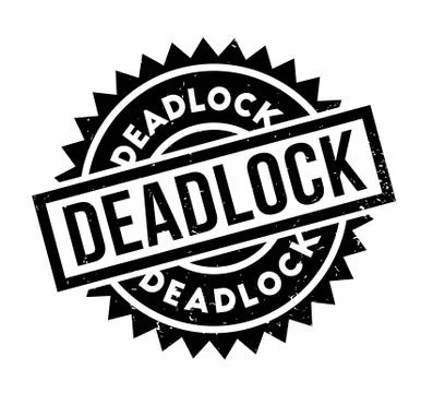 Deadlock rubber stamp Stock Illustration