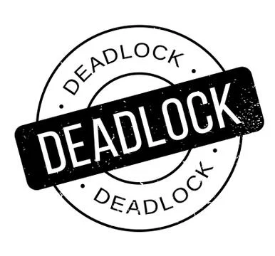 Deadlock rubber stamp Stock Illustration