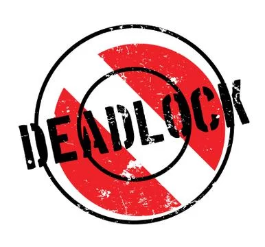 Deadlock rubber stamp Stock Illustration