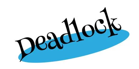 Deadlock rubber stamp Stock Illustration