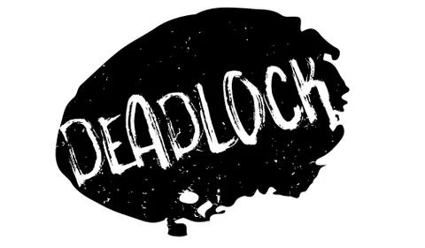 Deadlock rubber stamp Stock Illustration