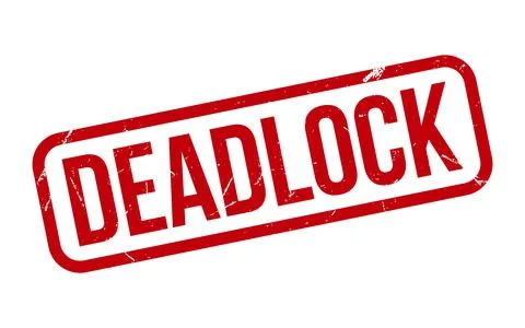 Deadlock Rubber Stamp Seal Vector Stock Illustration