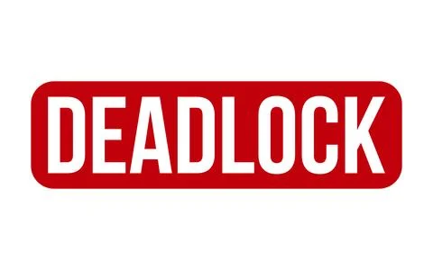 Deadlock Rubber Stamp Seal Vector Stock Illustration