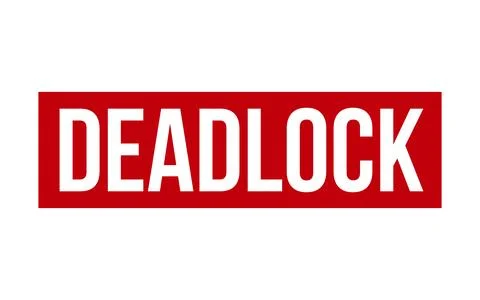 Deadlock Rubber Stamp Seal Vector Stock Illustration