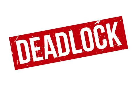 Deadlock Rubber Stamp Seal Vector Stock Illustration