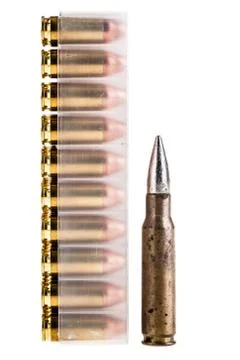 Deadly bullets Stock Photos
