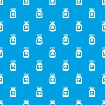 Deadly liquid pattern vector seamless blue Illustrazione stock