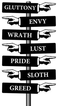 Deadly sins Stock Illustration