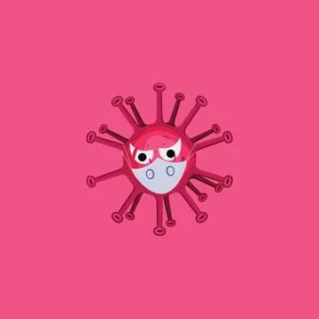 The deadly virus logo design template Stock Illustration