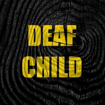 Deaf child sign Stock Illustration