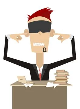 Deaf, dumb, blind Stock Illustration