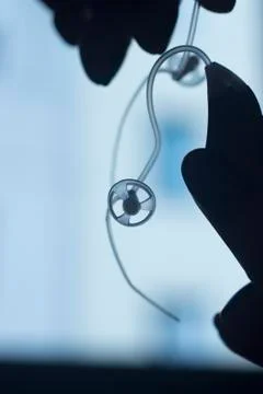 Deaf hearing aid Stock Photos