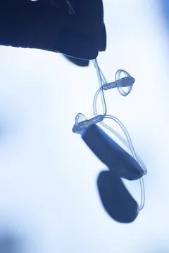 Deaf hearing aid Stock Photos