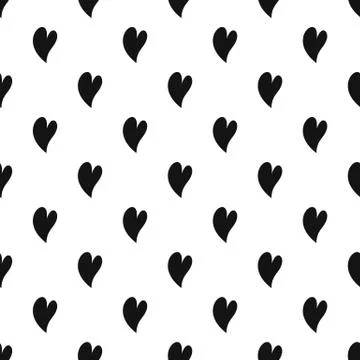Deaf heart pattern seamless vector Stock Illustration