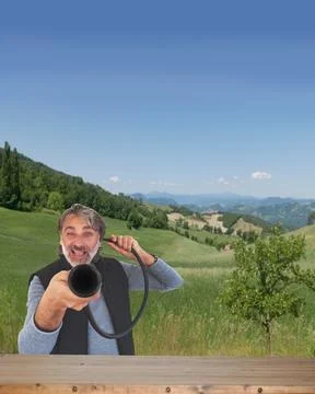 Deaf man indoor Stock Photos