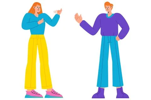 Deaf People Communicating Stock Illustration