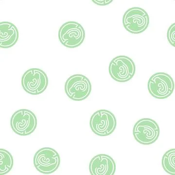 Deaf sign glyph seamless pattern Stock Illustration