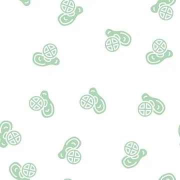Deafness disease glyph vector seamless pattern sign Illustrazione stock