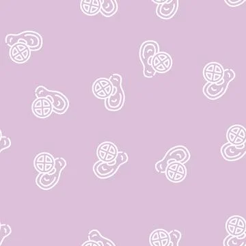 Deafness disease line vector seamless pattern sign Stockillustratie