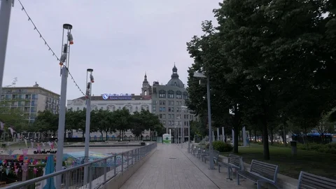 Deak Sqaure empty at dawn, Budapest Stock Footage 90681918