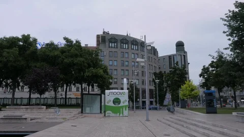 Deak Sqaure empty at dawn, Budapest Stock Footage 90682112