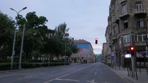 Deak Square at dawn, Budapest Stock Footage 90682252