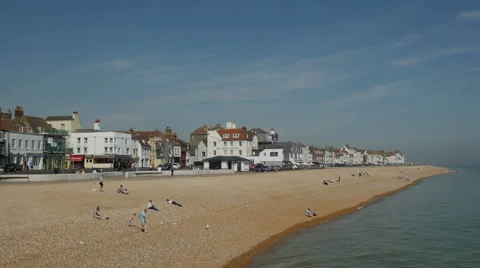 Deal beach and Seafront 스톡 동영상 64107800