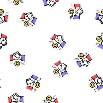 Deal bonus vector seamless pattern Illustrazione stock
