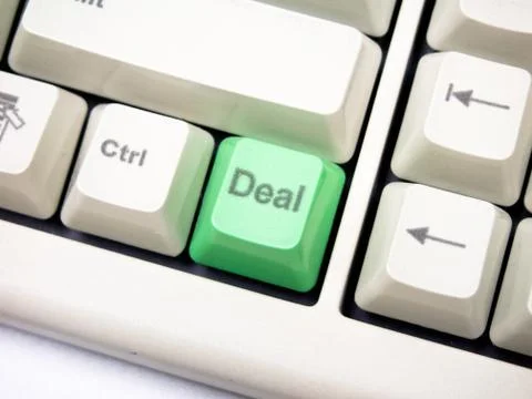 Deal button Stock Photos