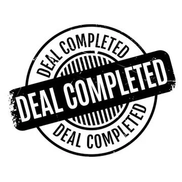 Deal Completed rubber stamp Stock Illustration