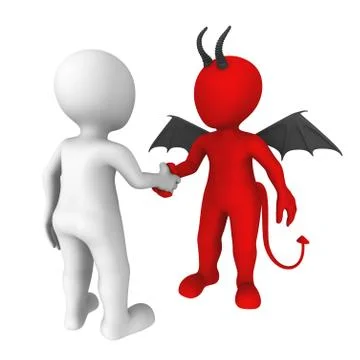 Deal with the Devil Stock Illustration