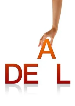 Deal - hand Stock Illustration