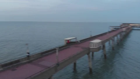 Deal Pier side Video stock 88660244