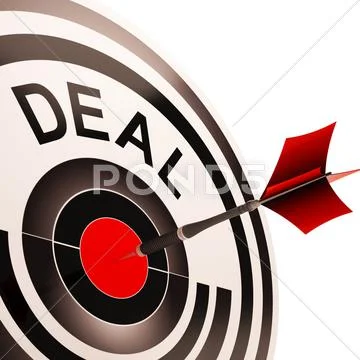 Deal shows bargain or partnership agreement Stock Illustration