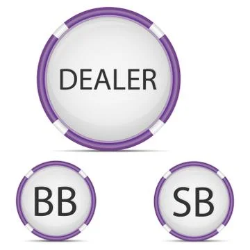 Dealer button 01 Stock Illustration