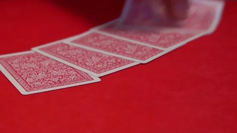 Dealer checking cards. Stock Footage 76888491