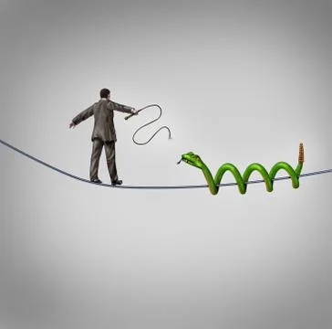 Dealing with adversity Stock Illustration
