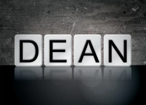 Dean Concept Tiled Word Stock Illustration